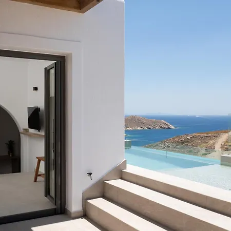 Ios Panoramic Sea View Stylish With Pool * Tzamaria