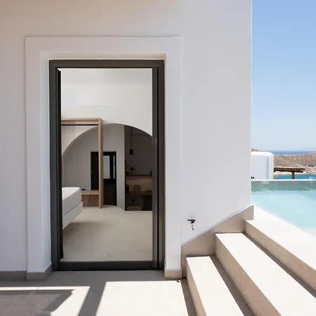 Ios Panoramic Sea View Stylish With Pool Tzamaria
